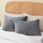 BEDELITE Flannel Pillowcases Standard Set of 2, Super Soft Fleece Pillow Case - Image 8