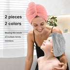 Microfiber Hair Drying Towel Wrap - Image 5