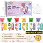 AZEN 32 Sets Bulk Gifts, Hand Cream and Lip Balm Bulk Set - Image 6