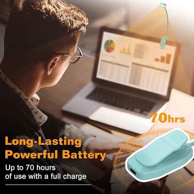 2 Packs Rechargeable Book Reading Light - Image 5