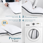 viewstar Bed Pillows Queen Sizes Set of 2, Hotel Quality Cooling Down - Image 7