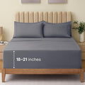 LuxClub 4 PC King Size Sheet Set Bed Sheets Deep Pockets 18" Wrinkle Free by LuxClub