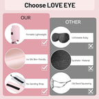 LOVE EYE Dual Side Sleep Mask, Ice Silk Eye Sleeping Mask & Blindfold - Image 6
