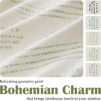 100% Boho Blackout Curtains 84 Inches Long - Image 4