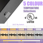 Modern LED Bathroom Light Fixtures Dimmable 3-Light Black Vanity Light - Image 3