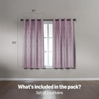 Amazon Basics Jacquard 2-Piece 100% Blackout Curtains, Living Room and Bedroom - Image 5