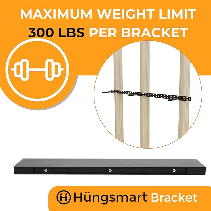 48 inch Floating Shelf x 11.8 Inch Deep, Wall Mounted Display Shelf - Image 6