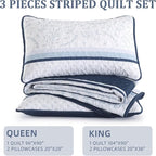 DJY Striped Quilt Set Queen Size - Image 6