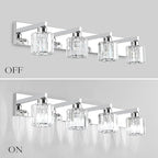 Aipsun Crystal Bathroom Vanity Light Modern Vanity Lighting Fixtures Crystal - Image 6