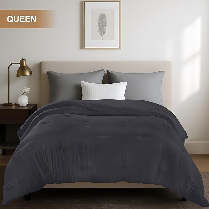 Utopia Bedding Comforters Queen Size, All Season Duvet Insert, Down Alternative - Image 3