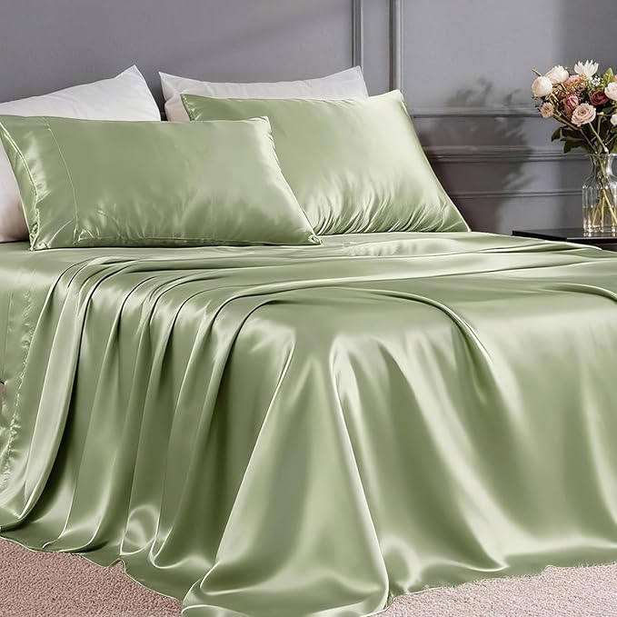 FreshCulture Satin Sheets Full Size by FreshCulture