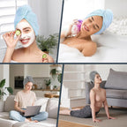 BEoffer 2 Pack Microfiber Hair Towel - Image 6