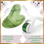 100% Authentic Jade Roller and Gua Sha Set - Image 5