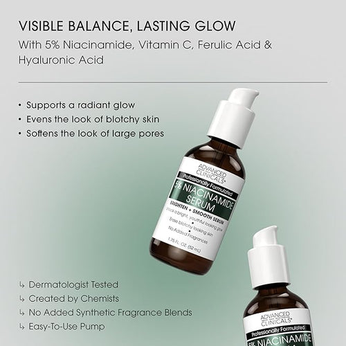 Advanced Clinicals Brightening Vitamin C Cream + 5% Niacinamide Serum - Image 2