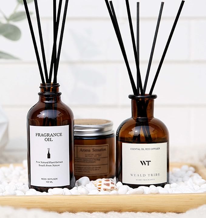 WEALD TRIBE Flower Reed Diffuser Set Lime & Citrus Scent - Image 6