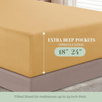 Elegant Comfort Luxurious 1500 Premium Hotel Quality Microfiber 4-Piece Sheet - Image 4
