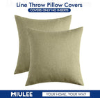 MIULEE Pack of 2 Decorative Outdoor Solid Waterproof Throw Pillow Covers Spring - Image 6