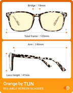TIJN Gaming Glasses Blue Light Blocking Glasses - Image 6
