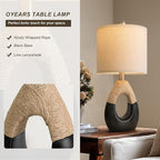 OYEARS 19" Table Lamps Set of 2, Bedside Lamps - Image 3