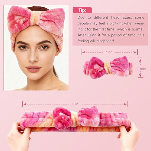 6 Pcs Spa Headband for Washing Face, Skincare Headband - Image 2