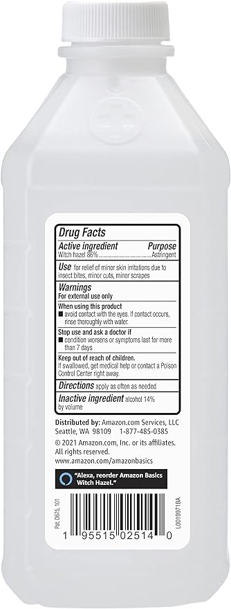 Amazon Basics Witch Hazel USP Astringent - Image 2