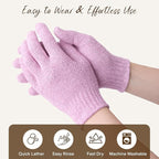 4 Pairs Exfoliating Gloves for Shower, Shower Gloves, Body Scrubber, Korean - Image 9