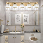 Aipsun Bathroom Vanity Lights Fixtures Crystal Vanity Light 5 Light Modern - Image 5