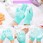 24 pcs Exfoliating Shower Gloves, Double Sided Exfoliating Bath Gloves Deep - Image 3