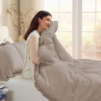 Andency California King Comforter Set Khaki - Image 5