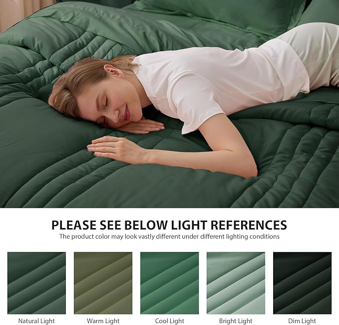 Full Comforter Set Emerald Green - Image 7
