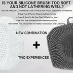 RamPula Face Scrubber & African Net, Silicone Exfoliating Brush - Image 2