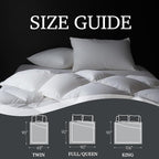 Hotel Grand Luxury White Goose Feather Down Fiber Comforter King Size, 100% - Image 5