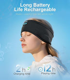 Navly Bluetooth Sports Headband Headphones, 3-in-1 Washable Headband - Image 4