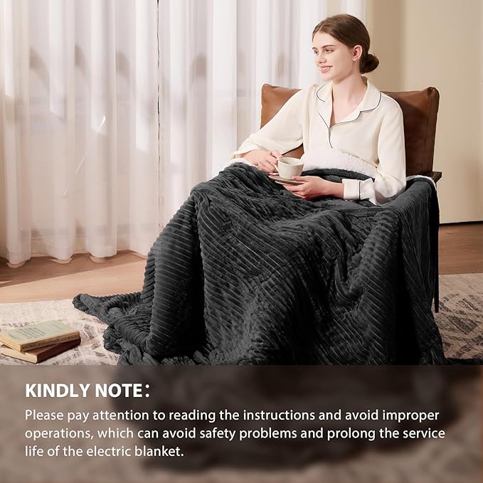 Homemate Heated Blanket Electric Throw - Image 6