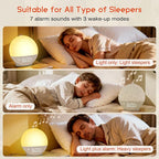 Sunrise Alarm Clock White Noise Machine, Sunset Simulation, 30 Soothing Sounds - Image 3
