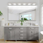 SineRise LED Modern Bathroom Vanity Light Fixtures, Brushed Nickel Modern - Image 9
