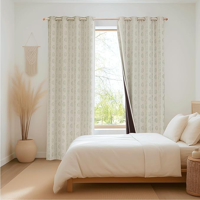 100% Boho Blackout Curtains 63 Inches Long - Image 9