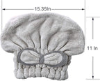 Jseng Microfiber Hair Drying Towel Cap, Extrame Soft & Ultra Absorbent - Image 3