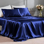 FreshCulture Satin Sheets Twin Size Bed Set by FreshCulture