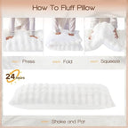 YZ HOME Faux Fur Fluffy Body Pillow - Image 9