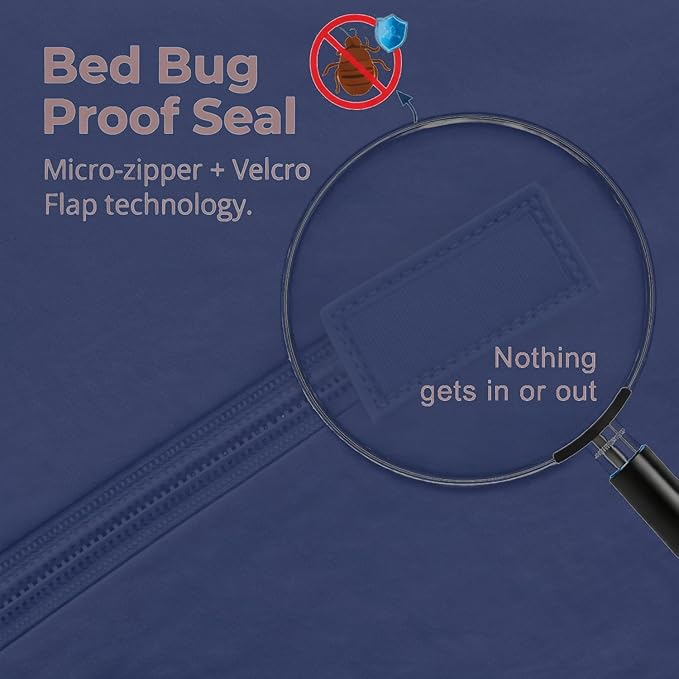 Guardmax Jersey Knitted Short Queen Zippered Mattress Encasement - Image 3