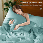 SONORO KATE 100% French Linen Duvet Cover King Size, Soft Breathable - Image 6