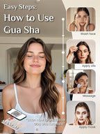 Rena Chris Gua Sha Facial Tools: Natural Terahertz Guasha Tool - Image 3