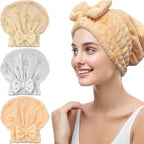 Jseng 3Packs Microfiber Hair Towel by Jseng