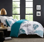 SLEEPBELLA Duvet Cover Full, 600 Thread Count Cotton Leaf Botanical Pattern by SLEEPBELLA