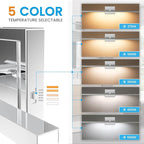 VOLISUN Modern Bathroom Vanity Light 39.4 inch, 24W Dimmable 5CCT Led Bathroom - Image 3
