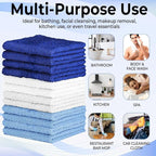 QUBA LINEN 100% Cotton Washcloth Set – Soft, Absorbent Face Towels - Image 7