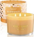 Luxury Coconut Scented Candle by GLOWENCE