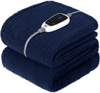 Sealy Electric Blanket Heated Throw 50"x60" Soft Double Sherpa Super Cozy by Sealy
