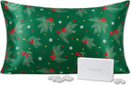 THXSILK Christmas Style 6A+ Grade Mulberry Silk Pillowcase by THXSILK